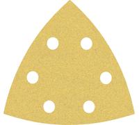 Bosch 50x Expert C470 Schleifpapier (für Hartholz, Farbe auf Holz, 93x93 mm, Körnung 100, Professional Zubehör Deltaschleifer)