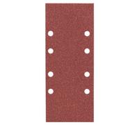 Bosch Accessories Feuille Abrasif pour Ponceuses Orbitales, 8 Trous, 80 Grain, 93mm x 230mm, Lot de 10 Gris