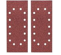 Bosch Accessories Feuille Abrasif pour Ponceuses Vibrantes, 14 Trous, 40 Grain, 115mm x 280mm, Lot de 20 Gris