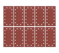 Bosch Accessories Feuille Abrasif pour Ponceuses Vibrantes, 14 Trous, 60 Grain, 115mm x 230mm, Lot de 10