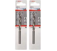 Bosch Accessories Forêt à Métaux Rectifiés HSS-G, DIN 338, 135° Angle de Coupe, 6.80mm Diamètre, 69mm Longueur Utile (Lot de 2)