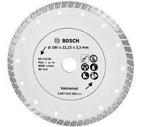 Bosch Accessories Home and Garden 2607019482 Disque diamant pour Meuleuse Turbo 180 mm Argent