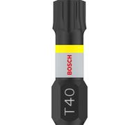 Bosch Accessories Lot de 2 embouts de vissage Impact Control T40 (25 mm, tige hexagonale, Pick and Click, accessoires pour visseuse à percussion)