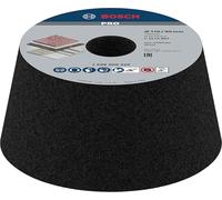 Bosch Accessories Meule Boisseau Conique pour PierrE/Béton, 24 Grain, 90mm - 110mm Diamètre, 55mm Hauteur Gris
