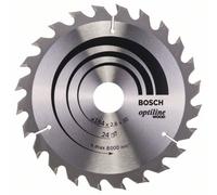 Bosch 2 608 640 610 - Lame de Optiline pour scie circulaire à bois - 184 x 30 x 2,6 mm, 24 (Pack de 1)