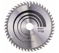 Bosch Accessories Lame de Scie Circulaire, 48 Dents, Gris, 30 mm d’Alésage, 2.8 mm Largeur de Coupe, 1.8 mm Épaisseur du Corps, 210 mm Diamètre