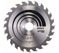 Bosch Accessories Optiline Wood 2608641185 Lame de scie circulaire au carbure 190 x 30 x 2 mm Nombre de dents: 24 1 pc(s)