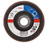 Bosch Accessories Plateau à Lamelles X551, 120 Grain, 15 à 25° Angle, 12250 tr/min, Support en Fibre de Verre, 125mm