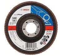 Bosch Accessories Plateau à Lamelles X551, 120 Grain, 15 à 25° Angle, 13300 tr/min, Support en Fibre de Verre, 115mm