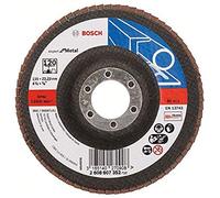 Bosch Accessories Plateau à Lamelles X551, 120 Grain, 5 à 15° Angle, 13300 tr/min, Support en Fibre de Verre, 115mm