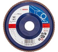 Bosch Accessories 2608607367 X551 Disque segmenté Diamètre 125 mm Ø de perçage 22.33 mm Grain 80 acier