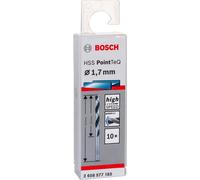 Bosch Accessories Professional 10 forets hélicoïdaux HSS PointTeQ (pour métal, 1,7 x 20 x 43 mm, accessoires pour perceuse-visseuse)