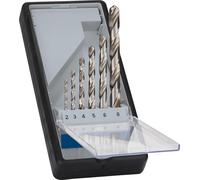 Bosch Accessories Professional 6 pièces HSS-G Coffret de forets à métaux (pour métal, Ø 2-8 mm, Robust Line, Accessoire Perforateurs). Or