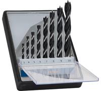 Bosch Accessories Professional 8-pcs. Mèches Hélicoïdale Set (pour Bois, Ø 3/4/5/6/7/8/9/10 mm, Accessoires pour Perforateurs) Gris