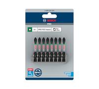 Bosch Accessories Professional 8 pièces Pack d'Embouts de Vissage Cruciformes (Impact Control, 8 x PZ2 Bits, Longueur 50mm, Pick and Click, Accessoires de visseuse à percussion) 2608522331 Framboise