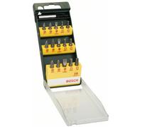 Bosch Promoline – Jeu d'embouts 2607019453, 15 pièces (fente, Phillips, Pozidriv, TX)