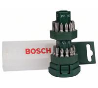 Bosch Accessories Promoline 2607019503 Jeu d'embouts 25 pièces vis à fente, cruciforme Phillips, vis Pozidriv, 6 pans intérieurs