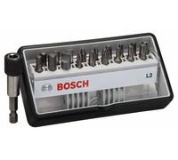 Bosch Accessories Robust Line 2607002568 Jeu d'embouts 19 pièces vis à fente, cruciforme Phillips, vis Pozidriv, 6 pan