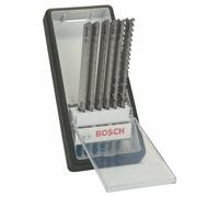 Bosch Accessories Robust Line / 2607010573 Coffret de lames pour scie sauteuse 6 pièces Métal Tige en T
