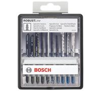 Bosch Accessories Robust Line / 2607010574 Coffret de lames pour scie sauteuse 10 pièces Tige en T