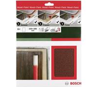Bosch Accessories Universal Remove Prepare Finish 2609256C39 Kit de papier abrasif à main Grain 60, 120, 240 (L x l) 230 mm x 280 mm 1 kit