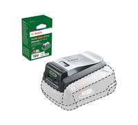 Bosch Adaptateur UniversalUSB 18V-45 1600A02WS1 – USB‑C 5V/3A, USB‑A 5V/1,5A, indicateur Or