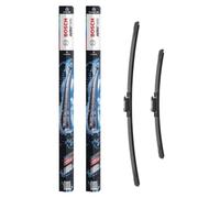 Bosch Aerotwin Aerotwin eA 555 S - Jeu de 2 Balais d'essuie-glaces de Remplacement Avant - Livrés avec Adaptateur Pré-assemblé - 600 mm / 400 mm - Boîte réduite pour moins de déchets