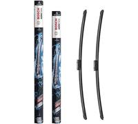 Bosch Aerotwin Aerotwin eAM 469 S - Jeu de 2 Balais d'essuie-glaces de Remplacement Avant - Livrés avec Adaptateur Pré-assemblé - 700 mm / 700 mm - Boîte réduite pour moins de déchets