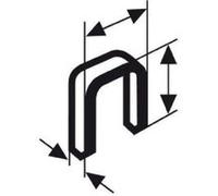 Bosch Agrafe A Dos Étroit Type 55 Résinée 6 X 1,08 X 28 Mm X 1000 G