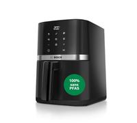 Bosch Air Fryer Série 2, friteuse à air compacte 4L pour jusqu’à 2 personnes, 6 programmes, revêtement non toxique sans PFAS, 1300W, noir, MAF24AB0