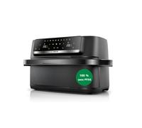 Bosch Air Fryer Série 4, tiroir double 10 L, 2 x 5 L avec fonction SYNC, séparateur, 6 programmes, revêtement sans PFAS, noir, MAFD490B0