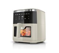 Bosch Air Fryer Série 6 XXL, MAF671C0, capacité de 7,2 L, 7 programmes prédéfinis, vitre de cuisson éclairée, cuisson jusqu'à 65%* plus rapide, beige satiné