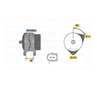 BOSCH 0 986 049 950 Alternateur