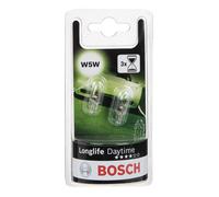 Ampoule secondaire BOSCH W5W Longlife Daytime 12V/5W, 2 pièce