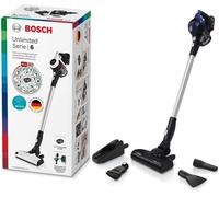 Bosch Electroménager Unlimited 6, BBS611MAT, aspirateur balai sans fil rechargeable, autonomie de 30 min, brosse motorisée, batterie Power for All, accessoires inclus, bleu