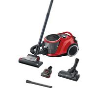 Bosch Aspirateur sans Sac série 6 BGC41PET - Idéal pour Les Poils d'animaux et Les Personnes allergiques - Filtre hygiénique - pour parquet, Tapis, carrelage, Turbo - Silencieux - 700 W - Rouge