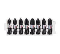 Bosch Assortiment de 8 embouts de vissage 1 x PH1, 3 x PH2, 1 x PH3, 2 x PZ2, 1 x PZ3 - 260925C150
