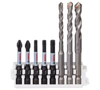 Bosch Assortiment de 8 embouts de vissage et de forets pour carrelage Impact Control de Bosch Professional - 260925C157