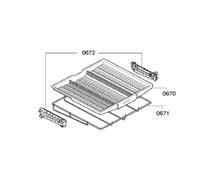 Bosch B/s/h - Cadre Support Panier A Couverts 0671 - Ref: 00685184