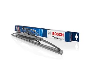 BOSCH Balai d'essuie-glace Kit de Lame d'essuie-glace avec spoiler Avant | Version: Standard | Longueur 1: 530mm | Longueur 2: 500mm 3 397 118 404 Compatible avec BMW 3 Berline E36 3 Coupé E36, VW