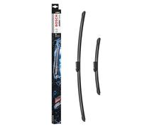 Bosch Balais d'essuie - glace plats Aerotwin A354S, Longueur: 650mm/340mm - 1 paire de balais avant - Pour véhicules avec direction/volant à droite uniquement (UK)