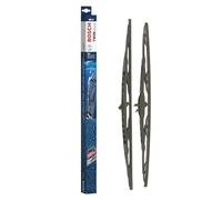 Bosch Balais d'Essuie-Glace Plats Conventionnel Twin Spoiler 801S, Longueur: 600mm/530mm - 1 Paire de Balais avant