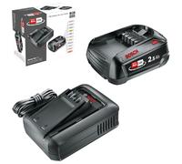 Bosch Set de démarrage 18V – 1 batterie 2,5 Ah avec chargeur AL 18V-44 – vert 1600A031T4