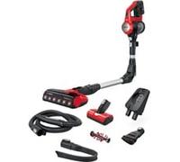 Bosch BBS711ANM aspirateur balai et balai électrique Batterie Sec Sans sac 0,3 L Noir, Rouge, Acier inoxydable, Aspirateur balais