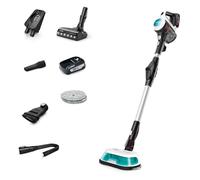 Bosch BCS71HYGGB, Aspirateur sans Fil 60 Minutes Blanc/Turquoise, Blanc/Bleu