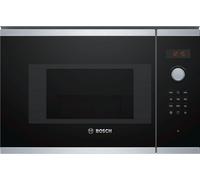 Bosch BEL523MS0 Micro-ondes encastrable avec grill, 20 l, 800 W, noir, inox