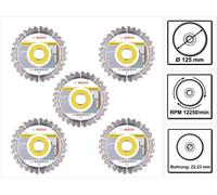 Bosch Best for Universal Disque à tronçonner diamanté 125 x 22,23mm, 5pcs (5x 2608603630)