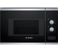 Bosch BFL520MS0 Série 4 - Micro-ondes intégrable, 60 x 38 cm, 21 litres, Inox
