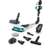 Bosch BKS71HYG1 Aspirateur sans fil avec fonction balayage, ProHygienic, Aqua, suceur avec éclairage LED, sans sac, blanc
