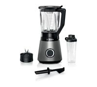 BOSCH Blender VitaPower Revetement métallique - 1200W - 30.000 trs/min - 2 vitesses + turbo - Bol mixeur 2 L - 4 lames amovibles